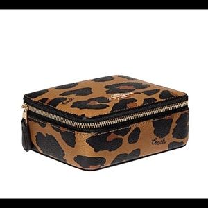 Coach- leopard print jewelry box.